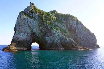 Fototapeta premium View of the Hole in the Rock in the Bay of Islands, North Island, New Zealand