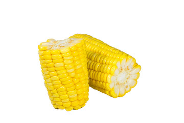 Corn isolated on white