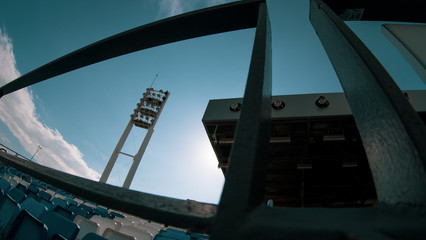 Fototapeta premium stadium lights sky