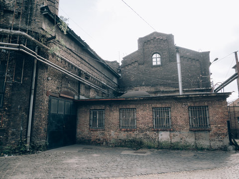 Abandoned factory building at Csepel Művek, Budapest. Hungary.