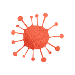 Red round-shaped bacteria