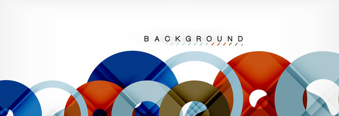 Geomtric modern backgrounds, rings abstract template