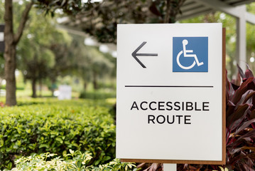 Accessible Route Sign