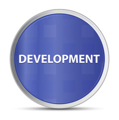 Development blue round button