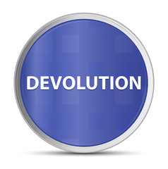 Devolution blue round button
