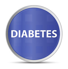 Diabetes blue round button