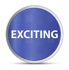 Exciting blue round button
