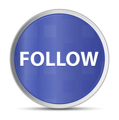 Follow blue round button