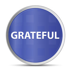 Grateful blue round button