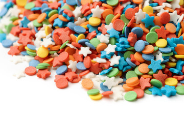 Fototapeta na wymiar Confetti candy sprinkles