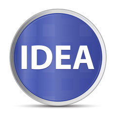 Idea blue round button