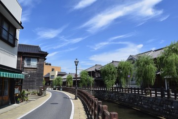 Fototapeta na wymiar Koedo Sawara, which is Japanese old town area in Chiba Prefecture, Japan