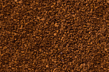 granules of instant coffee
