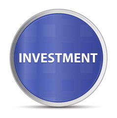 Investment blue round button
