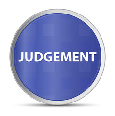 Judgement blue round button