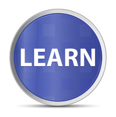 Learn blue round button