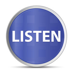 Listen blue round button