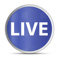 Live blue round button