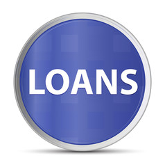 Loans blue round button