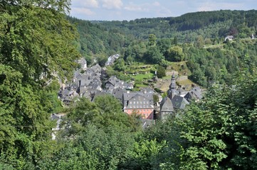 Fototapeta na wymiar village of Monschau in Germany