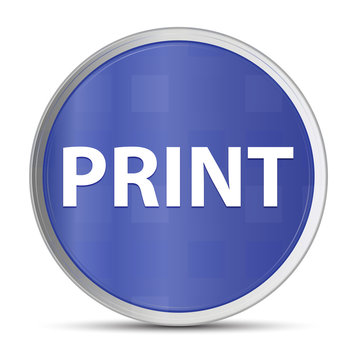 Print blue round button