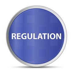 Regulation blue round button