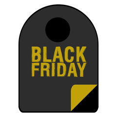 Isolatted black friday label. Vector illustration design