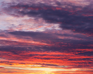 Fototapeta na wymiar Beautiful colors sunset clouds sky background