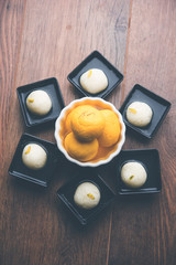 Rajbhog and Rasgulla or rosogolla are popular sweets offered to Goddess Durga in Navratri Festival,...