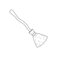 Obraz premium Broom illustration vector