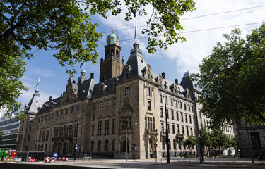 Fototapeta na wymiar Town hall in Rotterdam, Netherlands