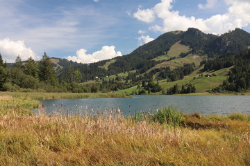 Fototapeta na wymiar Schwarzsee, Alpen, Schweiz 
