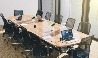 conference room on downtown interior business office