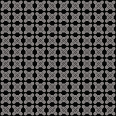 Circles, diamonds, crosses, monochrome geometric background