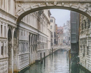 Fototapeta na wymiar Sighs Bridge, Venice, Italy