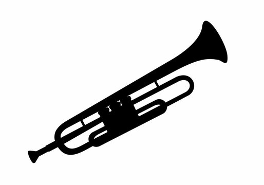 Trumpet dark silhouette