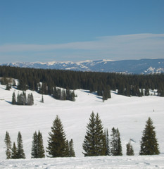 winter in the mountains