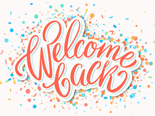 Welcome back banner.