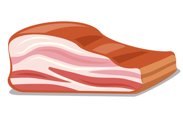 sliced tasty bacon