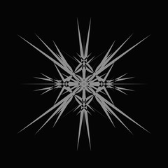 Fototapeta premium Square rays on a black background