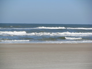 waves on the beach