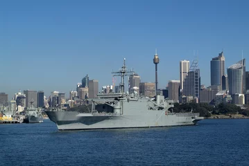 Fototapeten Australische Marine, Kriegsschiff © fotofritz16