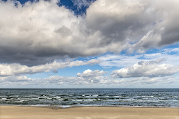 Coastal landscape in Jurmala - famous international tourist resort and lovely recreation place in Latvia, Europe