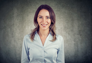 Portrait of a cheerful business woman