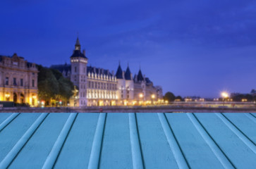 Obraz premium wooden shelf texture background