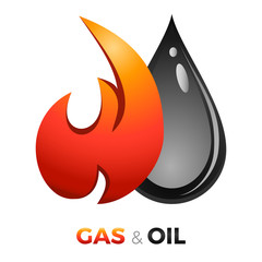 Gas und Öl - Industrie Logo