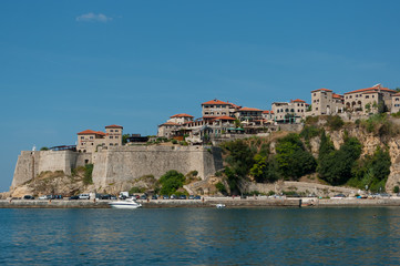 Fototapeta na wymiar Ulcinj a historic town located on the southern coast of Montenegro.