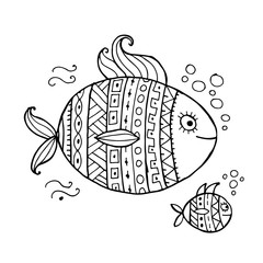 Ornate fish for your design