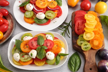 Colorful tomatoes.
