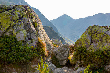 old stones in mountains